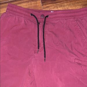 Old Navy Maroon Stretch Waist Shorts